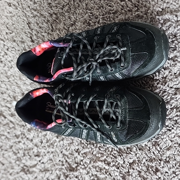 Skechers Aventure relaxed fit black memory foam shoes-6 - Picture 2 of 9